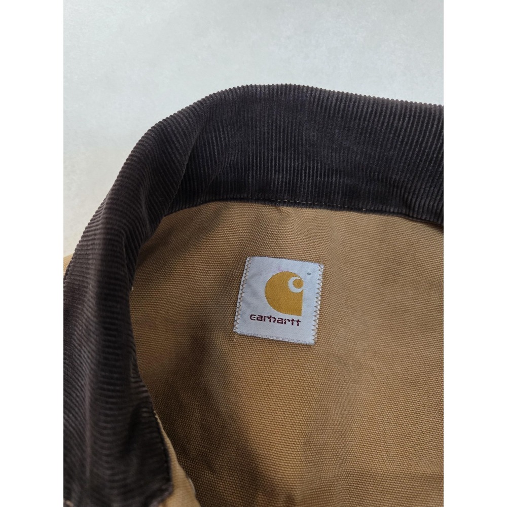 Vintage 80s Carhartt Unlined Brown Canvas Chore Brush Coat Jacket J255‎ - Picture 8 of 11